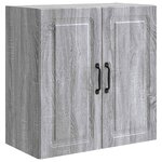 vidaXL Armoire Murale 59 x 31 x 60 cm Bois d'ingénierie Sonoma gris