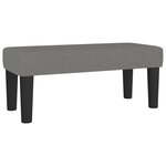 vidaXL Sommier à lattes de lit avec matelas Gris foncé 100x200cm Tissu