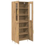 vidaXL Highboard Artisan Oak 69 5 x 34 x 180 cm Bois d'ingénierie