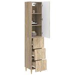 vidaXL Ensemble de Meubles 2 Pièces Chêne Sonoma 33 x 34 5 x 90 cm