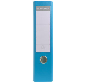 Classeur à levier polypropylène dos de 80mm, bleu clair EXACOMPTA