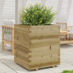 vidaXL Jardinière 60x60x72 5 cm bois de pin imprégné