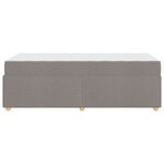 vidaXL Cadre de lit avec matelas Taupe 90 x 190 cm Ressorts ensachés