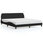 vidaXL Cadre de lit Dover noir 183x213 cm similicuir