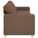 Canapé 3 places vidaXL Marron 180 cm en tissu