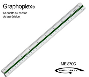 Kutch Règle de réduction triangulaire carte 1/100 à 1/500e