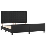 vidaXL Cadre de lit sans matelas noir 160x200 cm similicuir