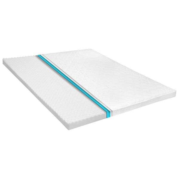 vidaXL Sur-matelas 180 x 200 cm Mousse froide Profil d'œuf 6 cm