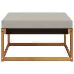 vidaXL Pouf d'Extérieur Bois d'Acacia Massif Naturel
