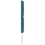 vidaXL Tête de Lit LED Argyle Bleu foncé 144 cm Velours