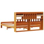 vidaXL Lit bibliothèque sans matelas cire marron 180x200 cm pin massif
