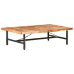 vidaXL Table basse 142x90x42 cm Bois d'acacia massif