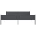vidaXL Cadre de lit sans matelas bois massif de pin gris 180x200 cm
