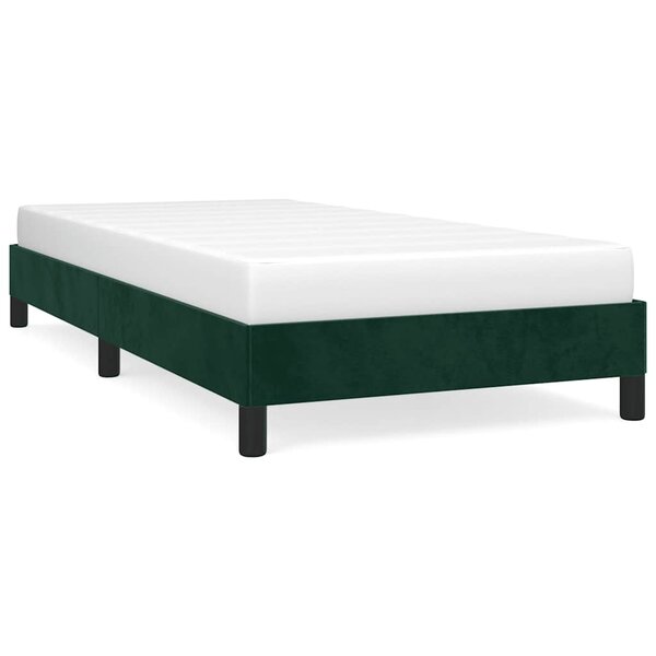 vidaXL Cadre de lit sans matelas vert foncé 80x200 cm velours