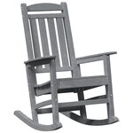 Ensemble de salon de jardin 3 pièces vidaXL Gris Clair HDPE