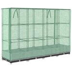 vidaXL Jardinière surélevée avec housse aspect rotin 160x40x123 cm