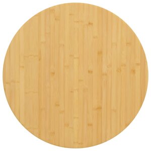 vidaXL Dessus de table Ø70x4 cm bambou