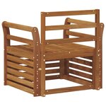 vidaXL Canapé d’extérieur Bois d'Acacia Massif Naturel