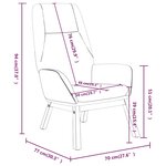 vidaXL Chaise de relaxation Marron Tissu