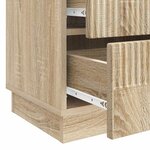 vidaXL Cabinet de chevet Chêne Sonoma 62 x 34 5 x 44 5 cm