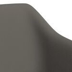 vidaXL Chaises pivotantes à manger lot de 2 Gris foncé Velours