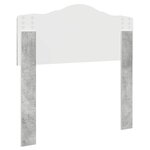 vidaXL Tête de lit Gris béton 90 cm Bois d'ingénierie