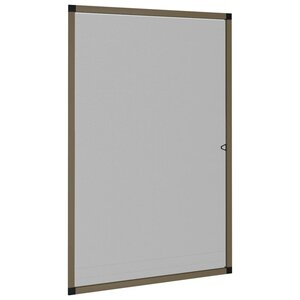 vidaXL Moustiquaire pour fenêtres Marron 90x120 cm