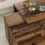 vidaXL Ensemble de tables basses 2 Pièces Bois ancien Bois d'ingénierie