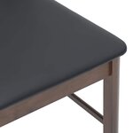 vidaXL Chaises à manger coussins 2 Pièces marron bois massif caoutchouc