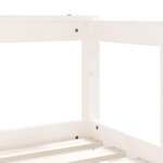 vidaXL Cadre de lit pour enfant blanc 70x140 cm bois de pin massif