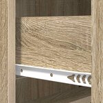 vidaXL Armoire à tiroirs Chêne Sonoma 66 x 34 5 x 87 cm