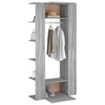 vidaXL Armoires de couloir 2 Pièces sonoma gris Bois d'ingénierie