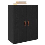 vidaXL Meuble mural Chêne noir 69 5 x 34 x 90 cm Bois d'ingénierie