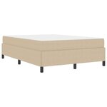 vidaXL Cadre de lit avec matelas Gris Vert Clair 160 x 200 cm tissu