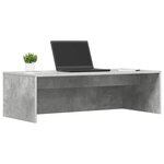 vidaXL Bureau mural Gris béton 100 x 45 x 30 cm Bois d'ingénierie