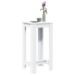 vidaXL Table de bar blanc 51x50x103 5 cm bois d'ingénierie