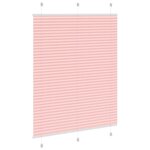 vidaXL Store plissé rose 110x150 cm largeur du tissu 109 4cm polyester