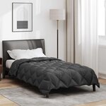 vidaXL Duvet d'hiver Anthracite 200 x 155 cm Microfibre