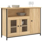 vidaXL Buffet chêne sonoma 100x35x75 cm bois d'ingénierie