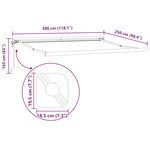 vidaXL Auvent rétractable anthracite/blanc 3x2 5 m tissu et aluminium