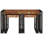 vidaXL Tables gigognes - Pack de 3 en bois recyclé solide