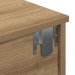 vidaXL Étagère murale avec tiroirs chêne artisanal bois d'ingénierie