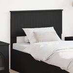 vidaXL Tête de lit avec tête de lit Chêne noir 90 cm Bois d'ingénierie