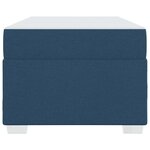 vidaXL Cadre de lit avec matelas Bleu 100 x 200 cm tissu