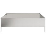 vidaXL Lit surélevé de jardin 100x100x33 5 cm acier inoxydable