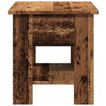vidaXL Table basse vieux bois 40x40x42 cm bois d'ingénierie