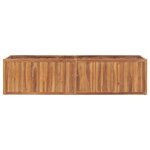 vidaXL Lit surélevé de jardin 200x50x50 cm Bois de teck solide
