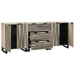 vidaXL Ensemble de mobilier de salle de bain avec tiroir avec étagère avec stockage avec porte 3 Pièces Blanc