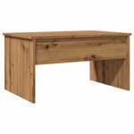 vidaXL Table basse chêne artisanal 80x50 5x41 5 cm bois d'ingénierie