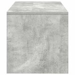 vidaXL Meuble TV gris béton 60x40x40 cm bois d'ingénierie